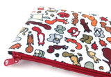 Squirrels in Fall Doodle Zipper Pouch