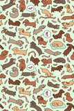 Wiener Dog Wonderland Art Print