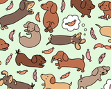 Wiener Dog Wonderland Art Print