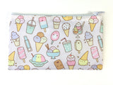 I Love Ice Cream! - Kawaii Doodle Zipper Pouch