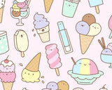 I love Ice Cream! - Kawaii Doodle Art Print