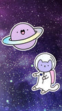 Major Tomcat - Kawaii Space Kitty Sticker