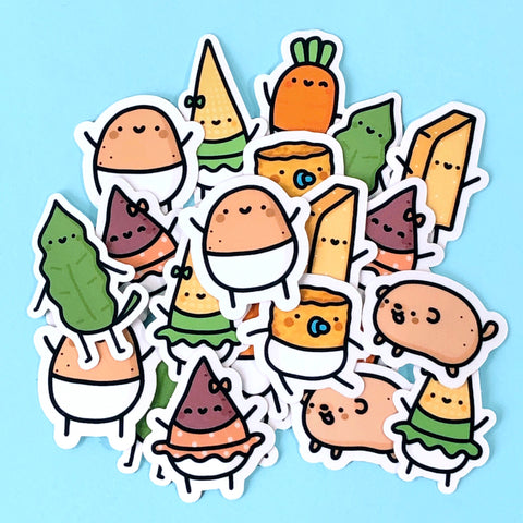 Baby Potato and Friends! Flake Sticker Pack